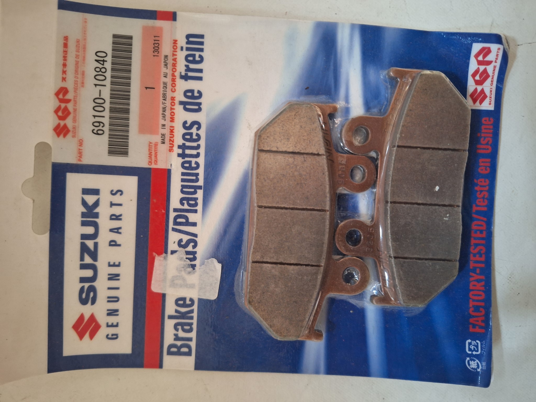 Picture of SUZUKI  BREMSBELAG. SATZ  69100-10840